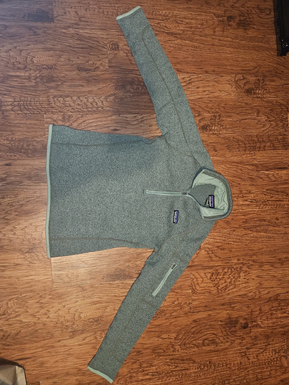 Patagonia Women's Better Sweater 1/4 Zip Fleece Pullover - Sage Green